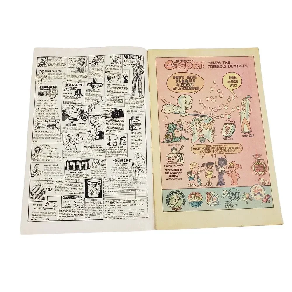 Richie Rich The Poor Little Rich Boy & Casper Comic Adult's No. 22 Holiday Issue